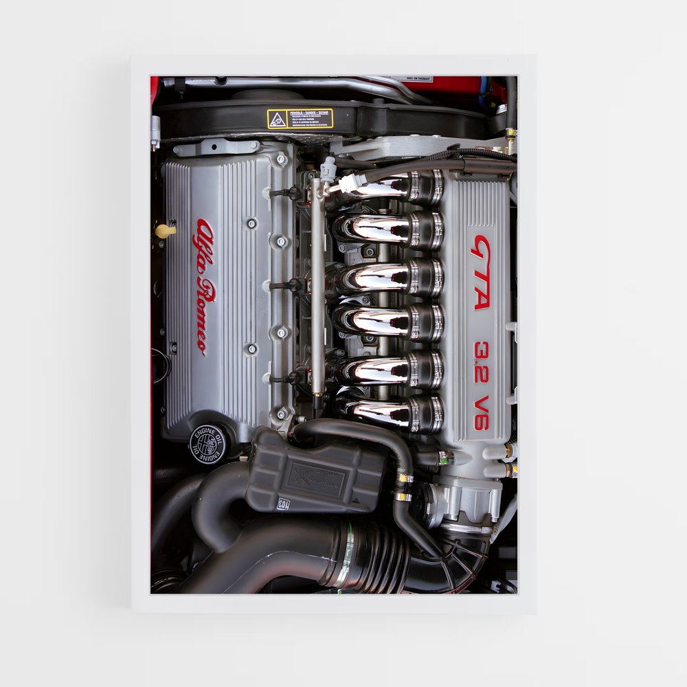 Poster Redline Power – affiche Alfa Romeo (vue 3)